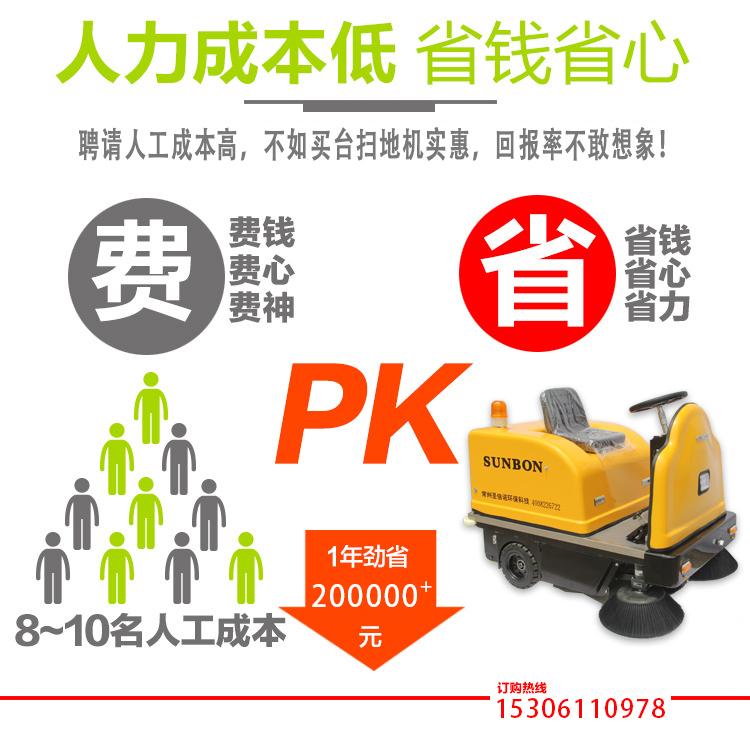 用一臺電動掃地車，一年為您節(jié)省近30萬，想了解嗎